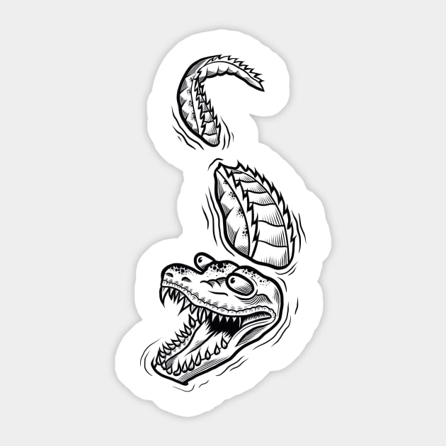 crocodile Sticker by Adorline